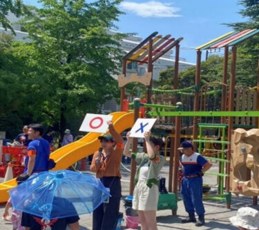 【鶴田ゼミ】晴天の下、大放水！水かけ祭り無事終了！